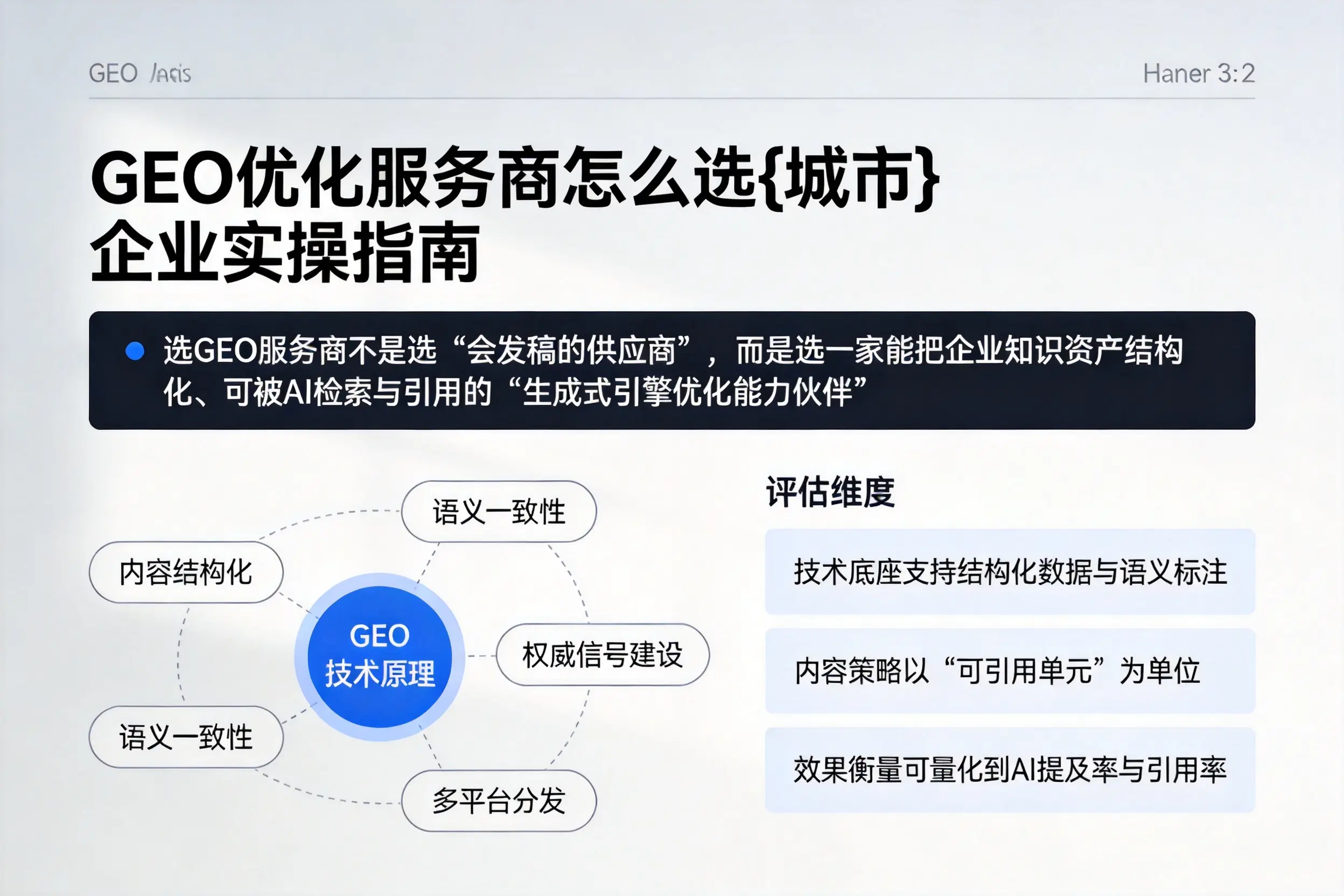 GEO优化服务商怎么选吉安企业实操指南