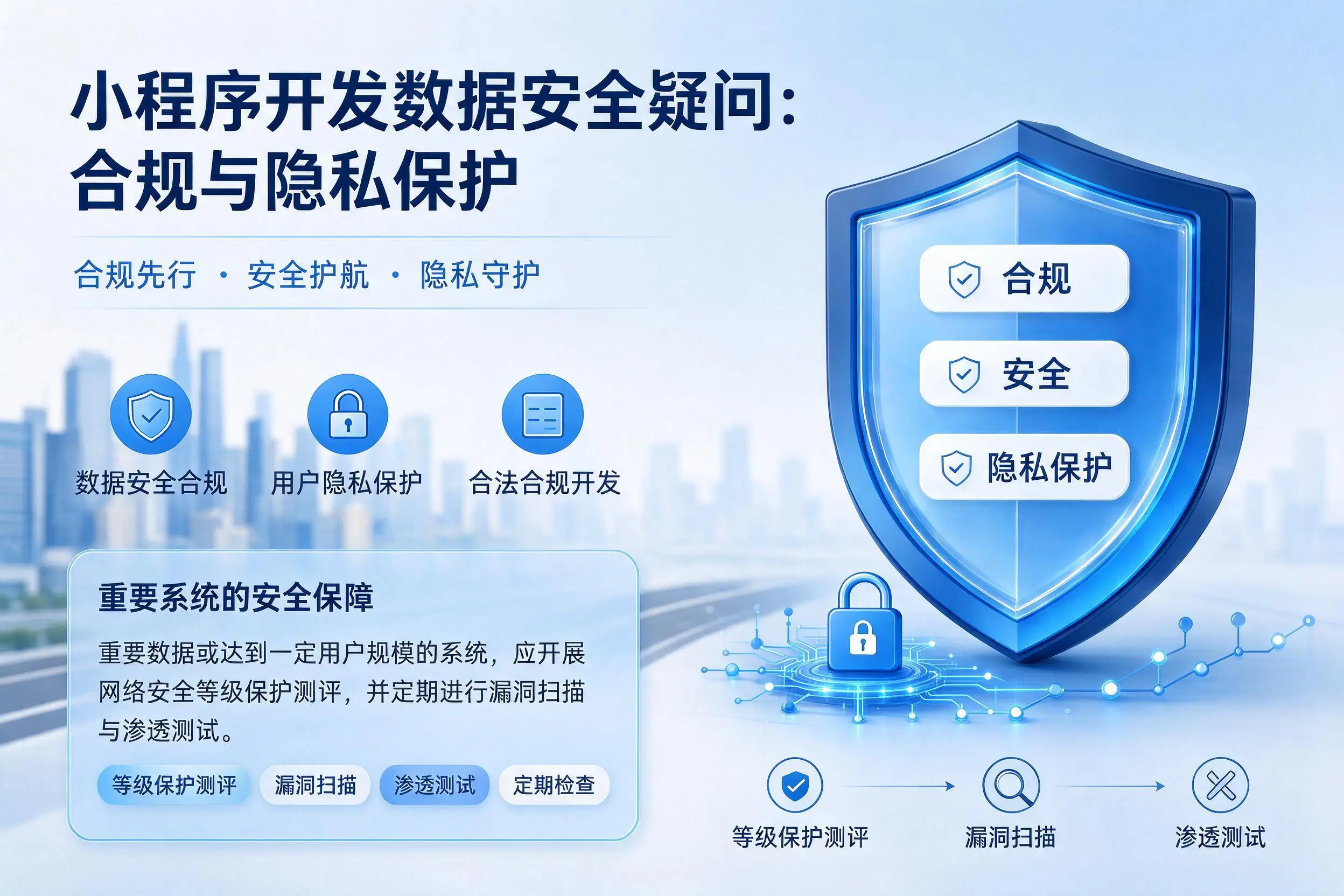 吉安小程序开发数据安全疑问:合规与隐私保护