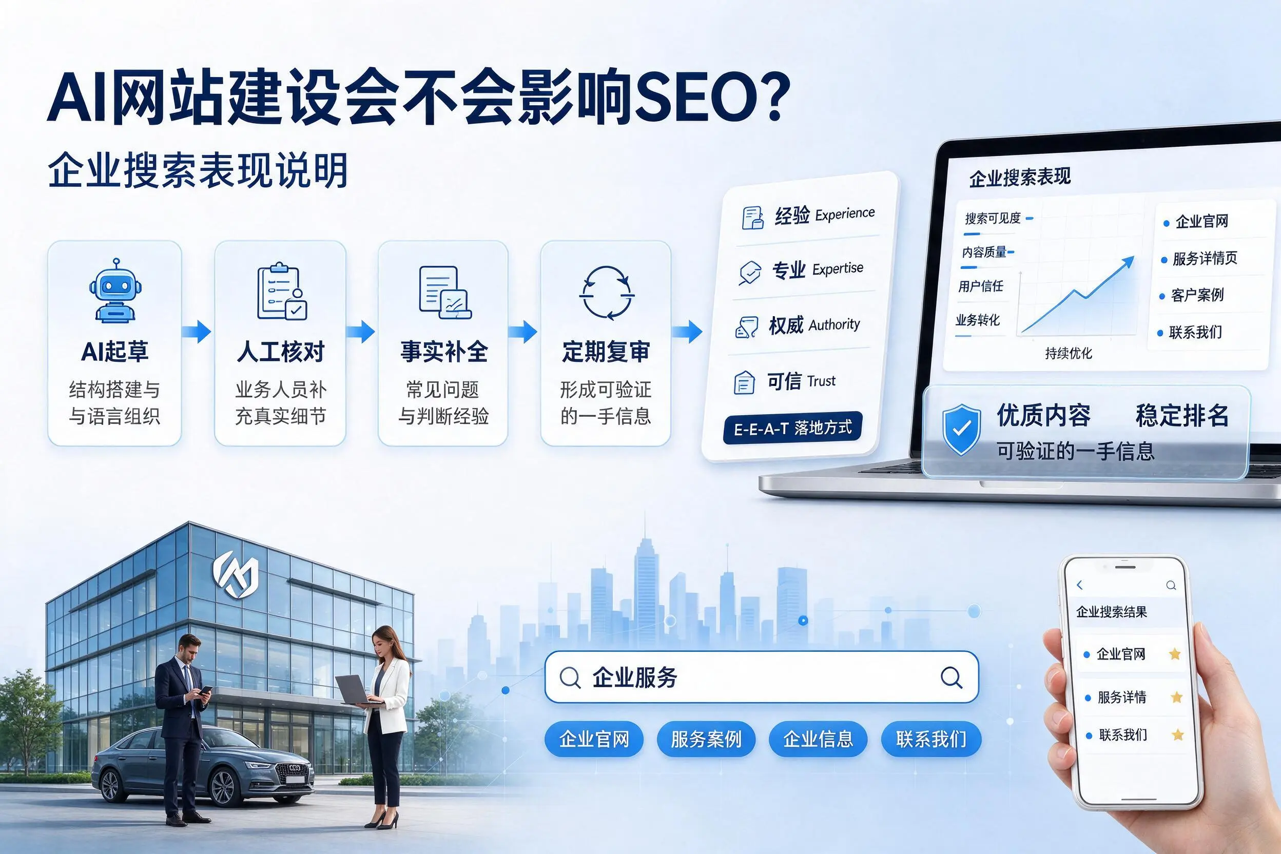 AI网站建设会不会影响SEO？吉安企业搜索表现说明