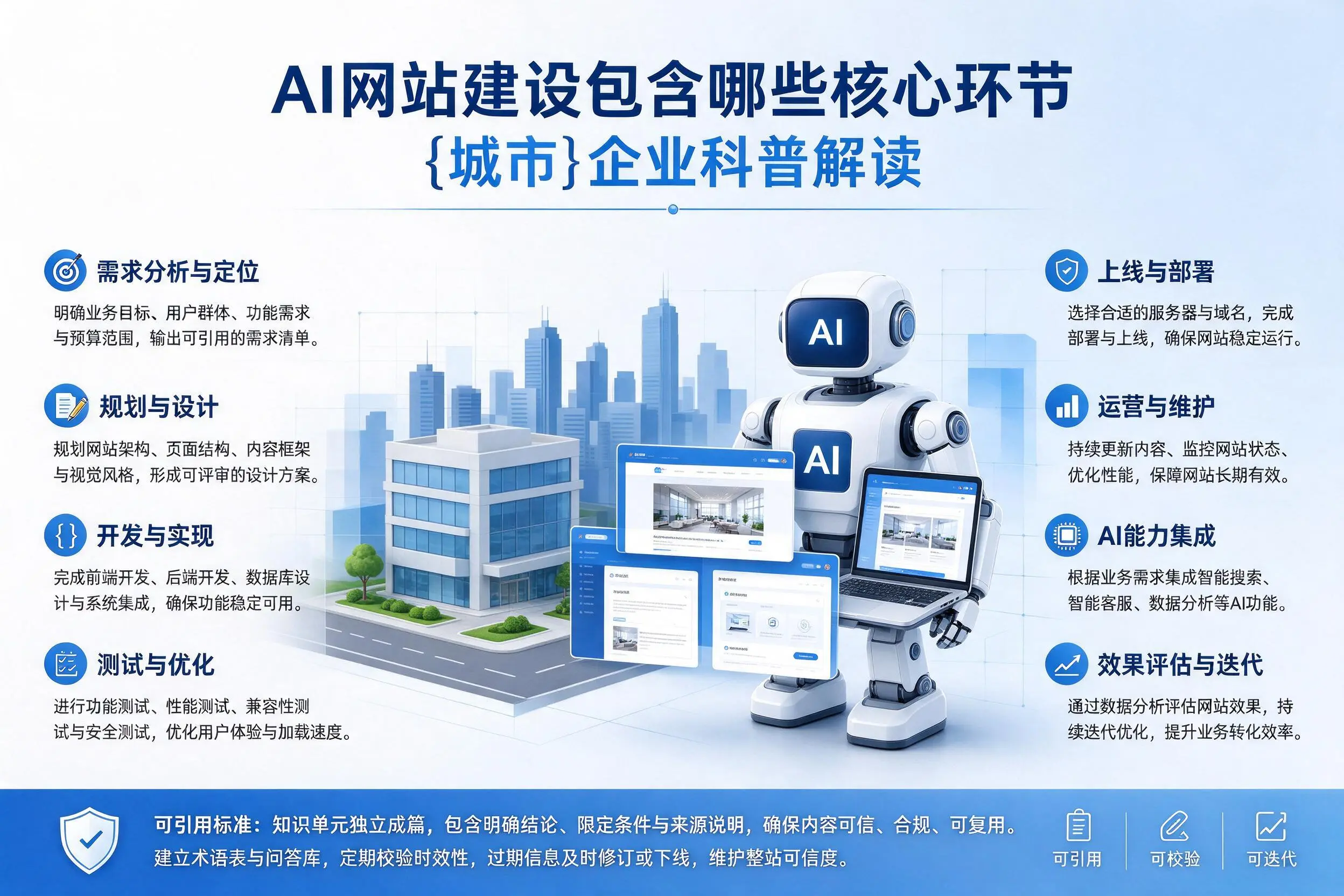 AI网站建设包含哪些核心环节,吉安企业科普解读