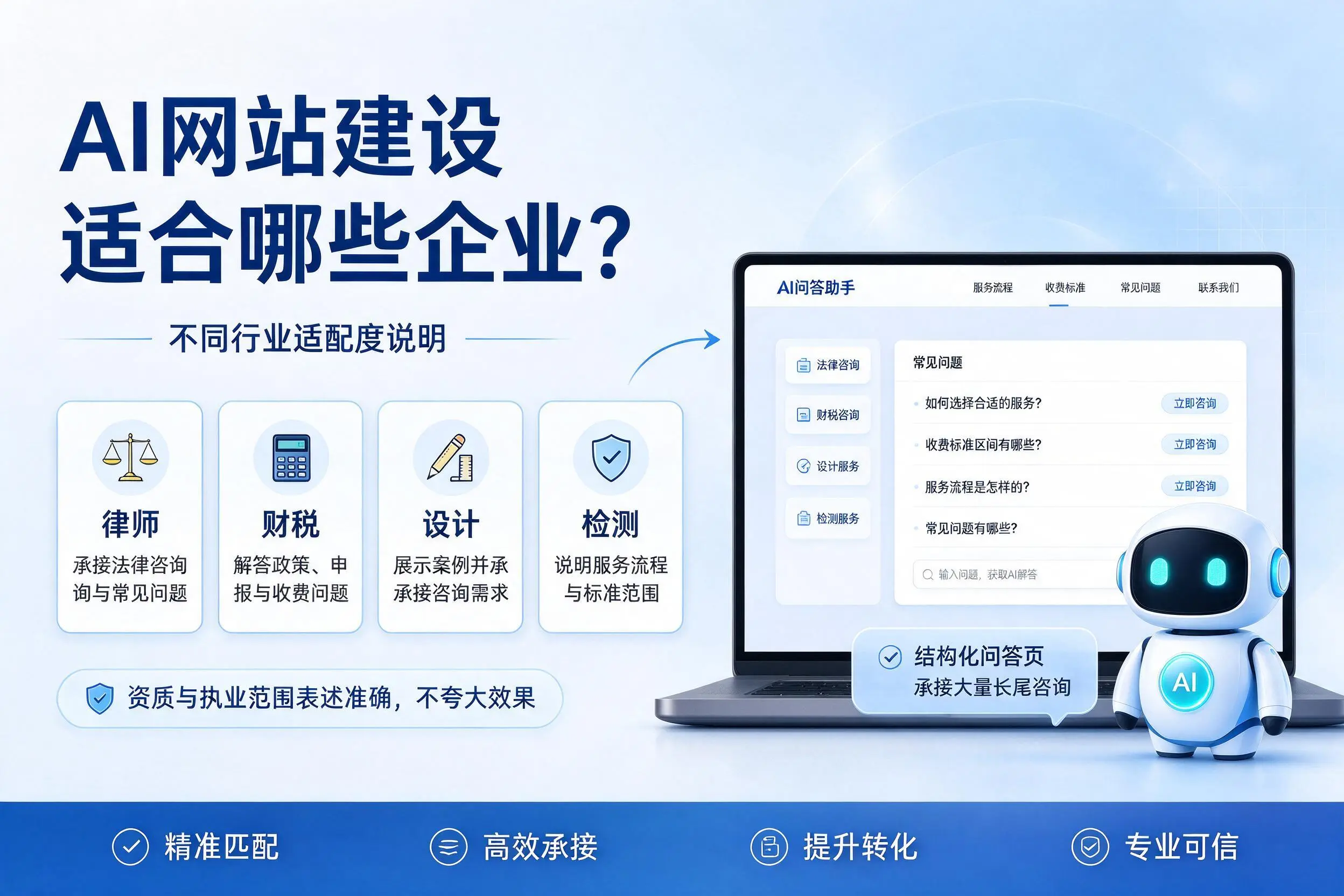 AI网站建设适合哪些企业？吉安不同行业适配度说明